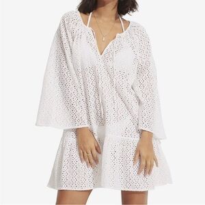 Seafolly Beach Edit Broderie Anglaise Eyelet Swim Cover-Up Size XL EUC